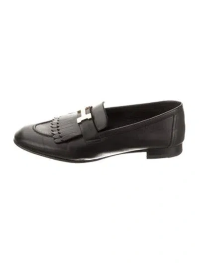 Pre-owned Hermes 2023 Paris Loafers In Black