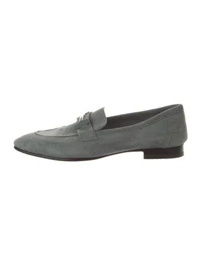Pre-owned Hermes 2023 Paris Loafers In Gray