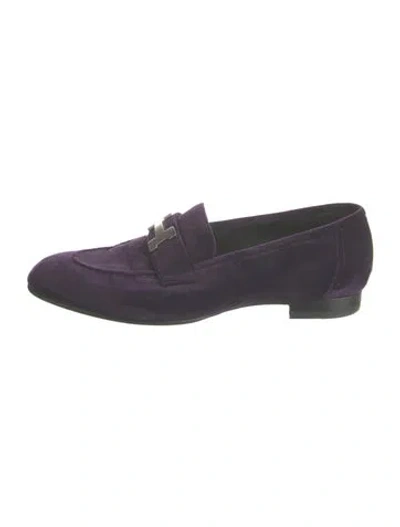 Pre-owned Hermes 2023 Paris Loafers In Purple
