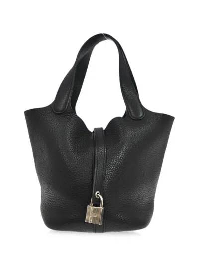 Pre-owned Hermes 2023 Picotin Lock Tote Bag In Black