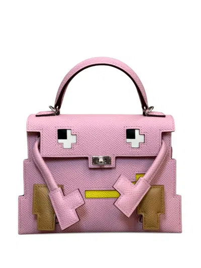 Pre-owned Hermes 2023 Picto Kelly Doll Handbag In Pink