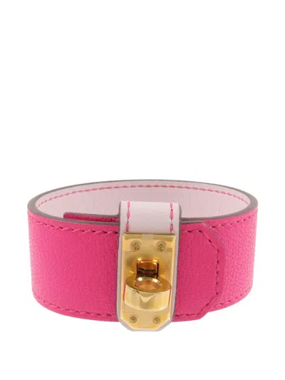 Pre-owned Hermes 2023 Pm Kelly Twist Bracelet In Pink