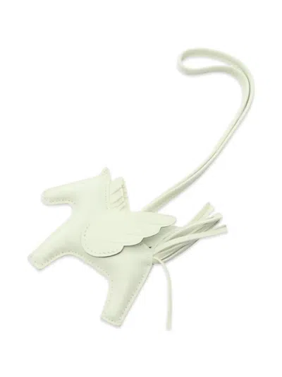 Pre-owned Hermes 2023 Pm Rodeo Pegasus Bag Charm In Green