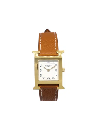 Pre-owned Hermes 2023  H 19mm In White