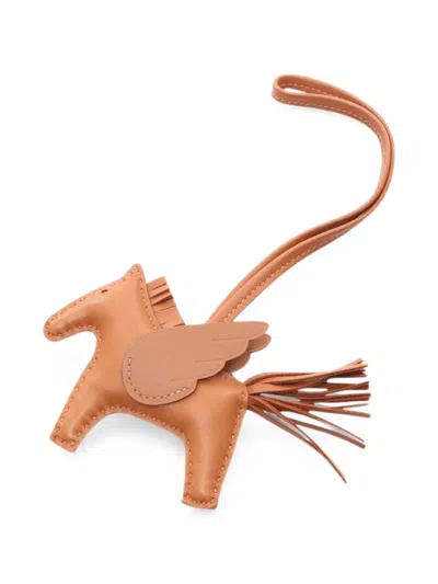 Pre-owned Hermes 2023 Rodeo Pegasus Bag Charm In Brown