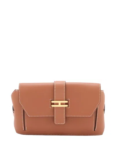 Pre-owned Hermes 2023 Swift Elan Pocket 24 Belt Bag In Brown