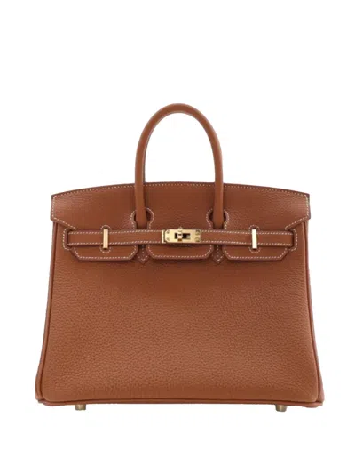 Pre-owned Hermes 2023 Togo Birkin Retourne 25 Handbag