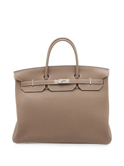 Pre-owned Hermes 2023 Togo Birkin Retourne 40 Handbag In Brown