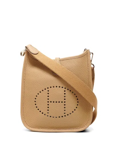Pre-owned Hermes 2023 Tpm Evelyne Crossbody Bag In Neutral