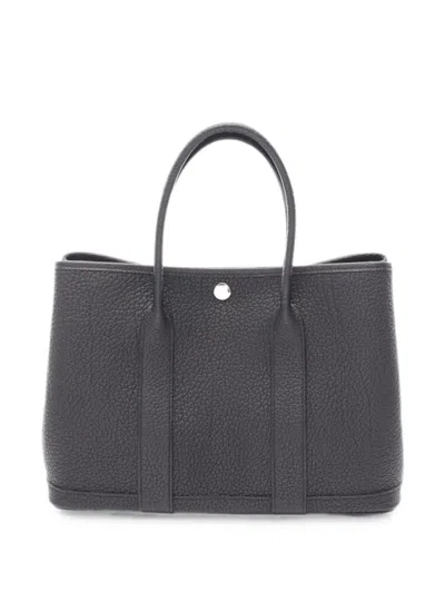 Pre-owned Hermes 2023 Tpm Garden Party Tote Bag In Gray