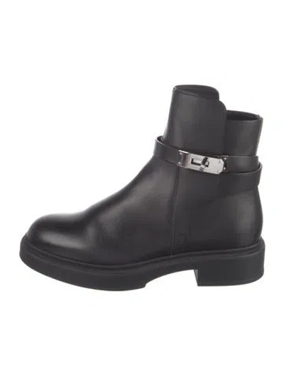 Pre-owned Hermes 2023 Veo Chelsea Boots In Black