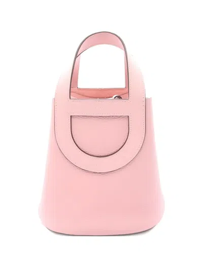 Pre-owned Hermes 2024 18 In The Loop Bucket Bag In Pink