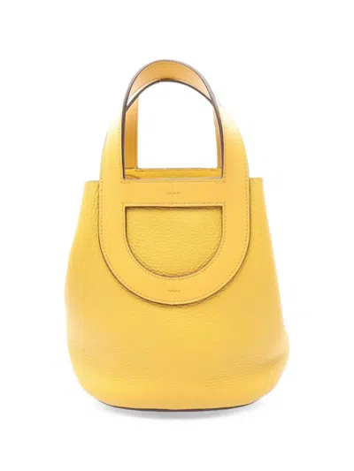 Pre-owned Hermes 2024 18 In The Loop Tote Bag In Yellow