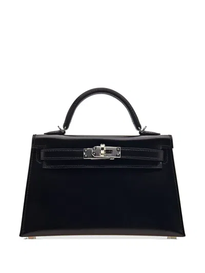 Pre-owned Hermes 2024 20 Kelly Tote Bag In Black