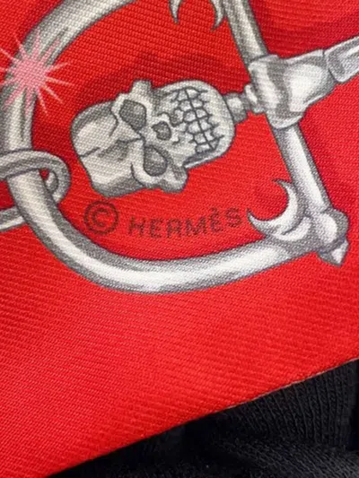 Pre-owned Hermes 2024-2025 C'est La Fete Silk Twilly Scarf Scarves In Pink