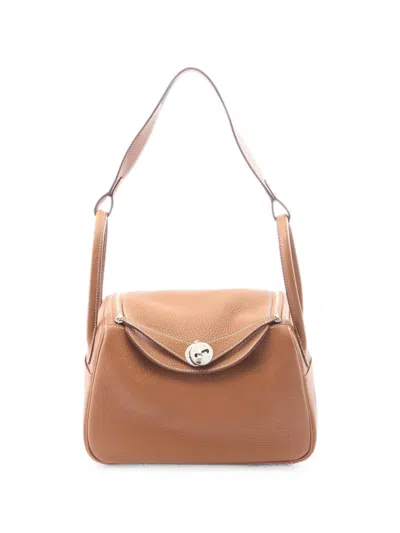 Pre-owned Hermes 2024 26 Lindy Shoulder Bag In Brown