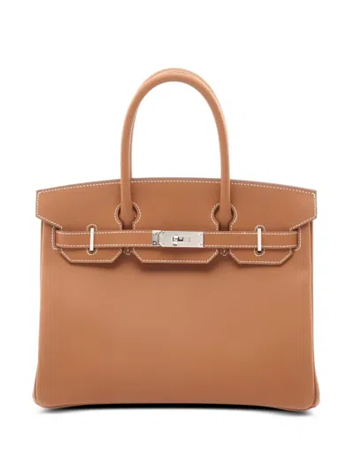 Pre-owned Hermes 2024 30 Birkin Tote Bag In Brown