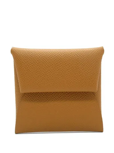 Pre-owned Hermes 2024 Bastia Coin Purse In Brown