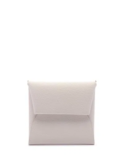 Pre-owned Hermes 2024 Bastia Coin Purse In Neutrals