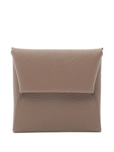 Pre-owned Hermes 2024 Bastia Wallet In Brown
