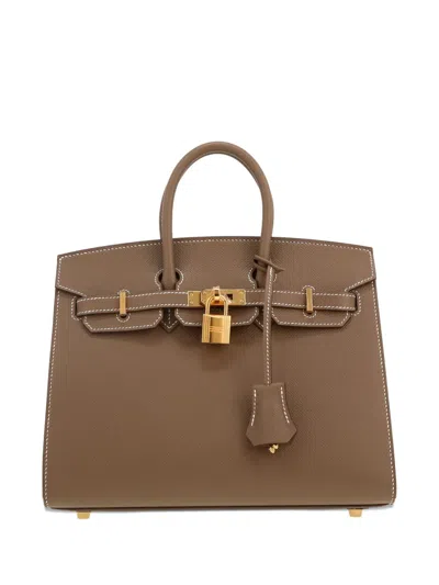 Pre-owned Hermes 2024 Birkin 25 Handbag In Brown