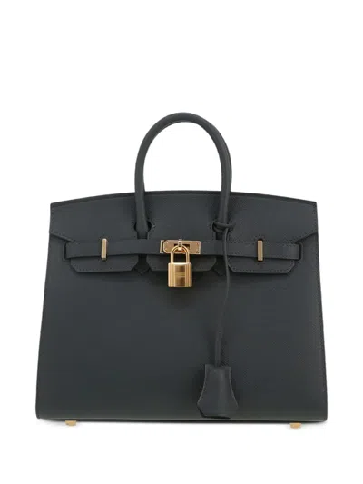 Pre-owned Hermes 2024 Birkin 25 Handbag In Grey