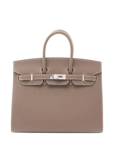 Pre-owned Hermes 2024 Birkin 25 Handbag In Grey