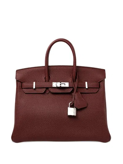 Pre-owned Hermes 2024 Birkin 25 Handbag In Red