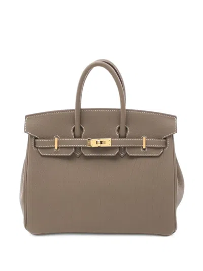 Pre-owned Hermes 2024 Birkin 25 Tote Bag In Brown