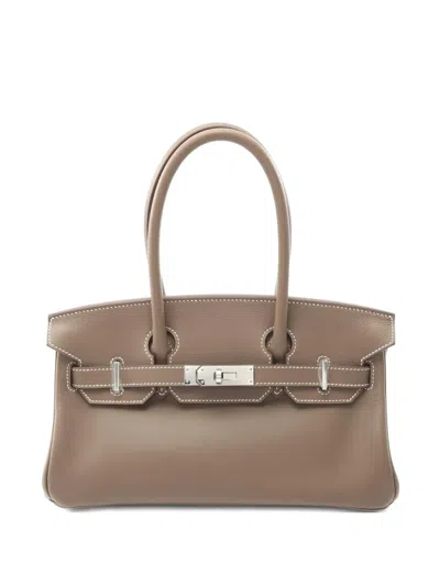 Pre-owned Hermes 2024 Birkin 29 Leather Shoulder Bag In Brown