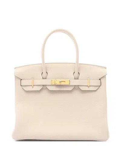 Pre-owned Hermes 2024 Birkin 30 Handbag In Neutral