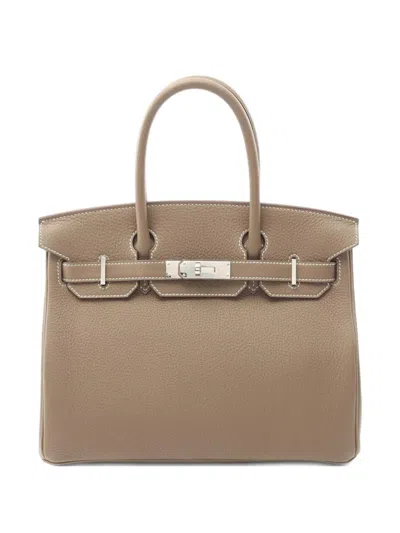 Pre-owned Hermes 2024 Birkin 30 Tote Bag In Brown