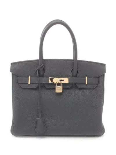 Pre-owned Hermes 2024 Birkin 30 Tote Bag In Grey