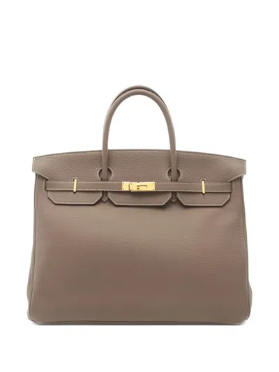 Pre-owned Hermes 2024 Birkin Tote Bag In Brown