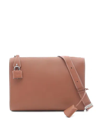 Pre-owned Hermes 2024 Bolittle Shoulder Bag In Brown