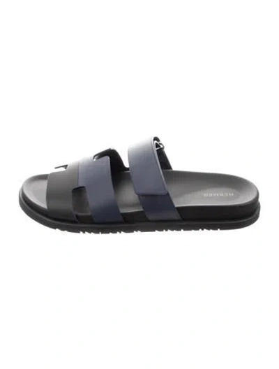 Pre-owned Hermes 2024 Chypre Slides In Multi