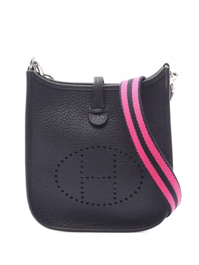 Pre-owned Hermes 2024 Clemence Evelyne 16 Crossbody Bag In Blue