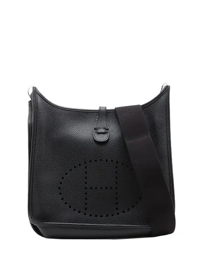Pre-owned Hermes 2024 Clemence Evelyne 29 Crossbody Bag In Black