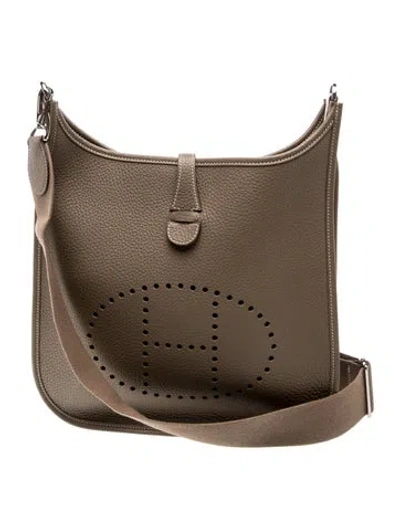 Pre-owned Hermes 2024 Clemence Evelyne Iii 29 In Neutral