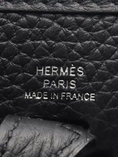 Pre-owned Hermes 2024 Clemence Evelyne Tpm Crossbody Bag In Black