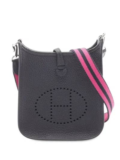 Pre-owned Hermes 2024 Clemence Evelyne Tpm Crossbody Bag In Blue