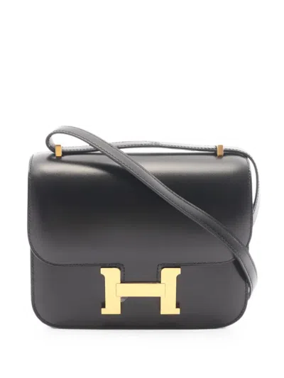 Pre-owned Hermes 2024 Constance 3 Mini Shoulder Bag In ブラック