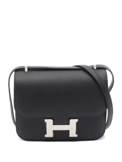 Pre-owned Hermes 2024 Constance 3 Shoulder Bag In Black