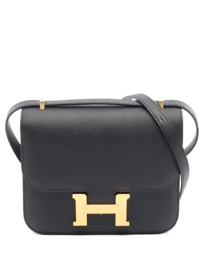 Pre-owned Hermes 2024 Constance 3 Shoulder Bag In Black