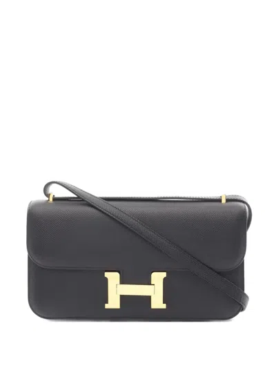 Pre-owned Hermes 2024 Constance Elan Shoulder Bag In Black