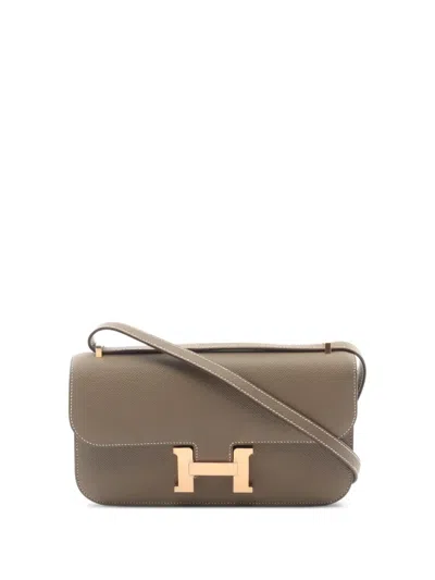 Pre-owned Hermes 2024 Constance Shoulder Bag In Brown