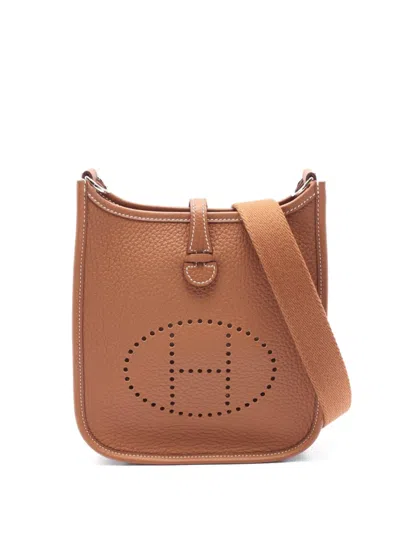 Pre-owned Hermes 2024 Evelyn Pm Handbag In Brown