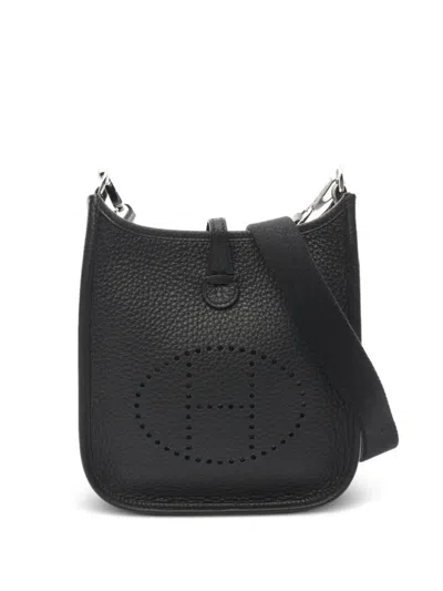 Pre-owned Hermes 2024 Evelyne Shoulder Bag In Black