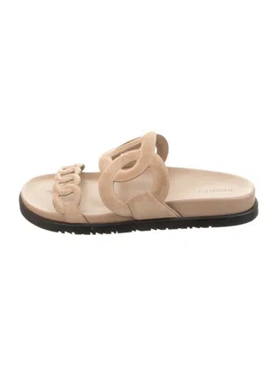 Pre-owned Hermes 2024 Extra Slides In Neutral
