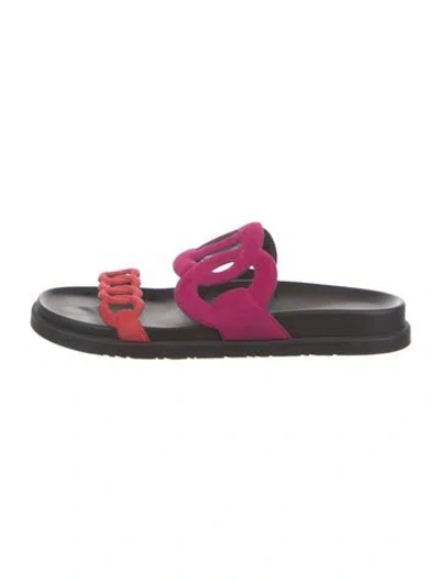 Pre-owned Hermes 2024 Extra Slides In Pink